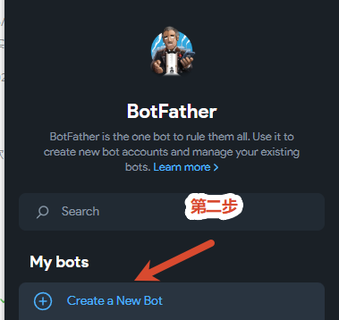 第二步:Create a New Bot